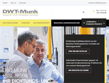 Tablet Screenshot of dwt-munk.de